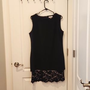 Calvin Klein Black Lace Cocktail Dress